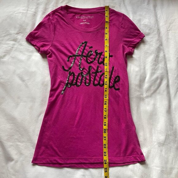 Pink Sequin Aero Baby Tee - Picture 3 of 6
